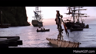 Captain Jack Sparrow - Legendary first appearance intro scene (Pirates Of  The Caribbean) Full HD on Make a GIF