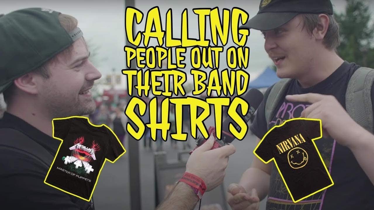 calling people out on their band shirts