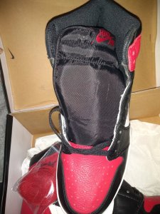 Real or fake? 2018 air Jordan 1 bred toe | NikeTalk