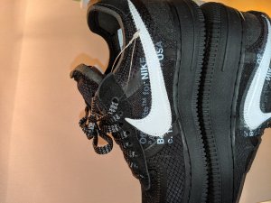 real vs fake off white air force 1 black