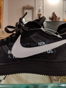 Nike off white air Force 1 black fake check | NikeTalk