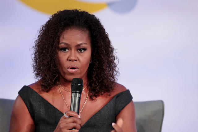 Former first lady Michelle Obama addressed racism and white flight during the Obama Foundation Summit in Chicago on Tuesday. (Photo: Scott Olson/Getty Images)