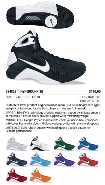 NIKE TEAM BASKETBALL - Holiday '08 Catalog (PDF & PICS) * | NikeTalk