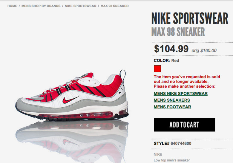 Nike Air Max 98 Retro Scheduled? via NB | NikeTalk