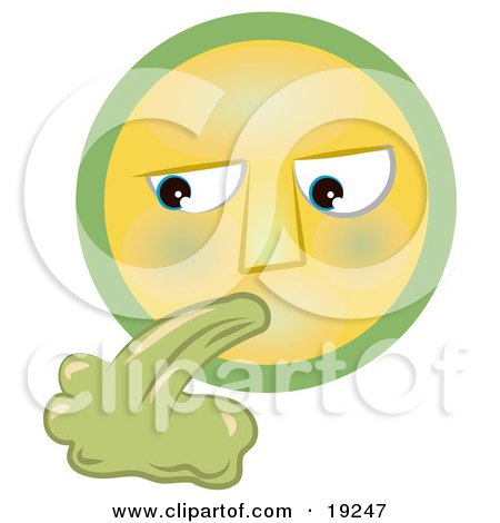 19247-Clipart-Illustration-Of-A-Grossed-Out-Yellow-And-Green-Smiley-Face-Puking-Green-Vomit.jpg