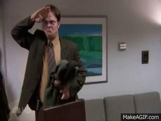 Dwight Schrute Salute on Make a GIF