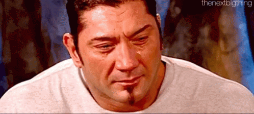 Image result for batista cry gif