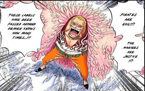 Feral 🎃 on X: As always, Doflamingo's speech during Marineford is the  most important scope through which to view morality in One Piece. The  Marines are Justice, as far as we know's speech during Marineford is the  most important scope through which to view morality in One Piece. The  Marines are Justice, as far as we know