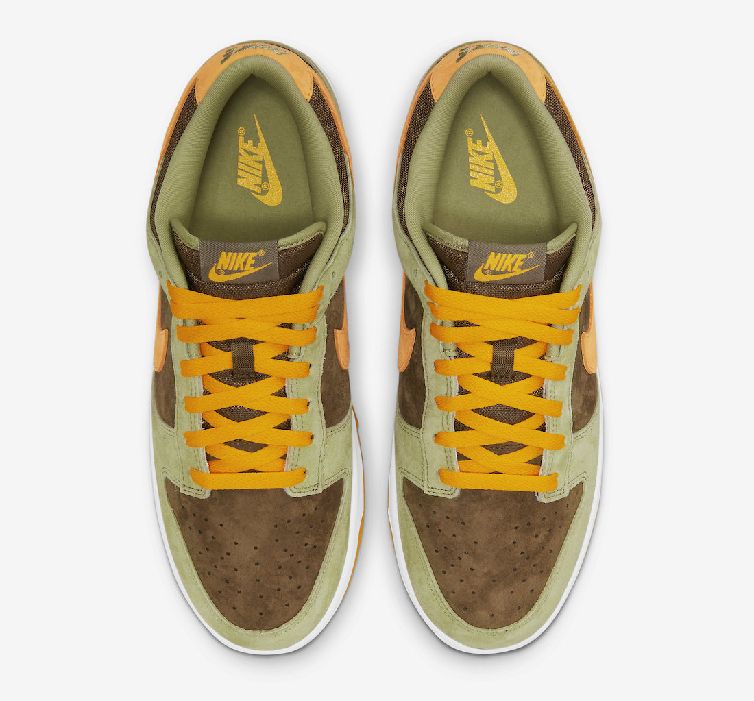 Nike Dunk Low Dusty Olive DH5360-300 Top View