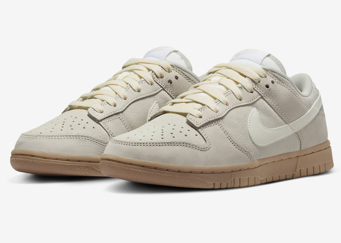 Nike Dunk Low Hangul Day FQ8147-104 in Light Orewood Brown, Sail, and Gum Light Brown