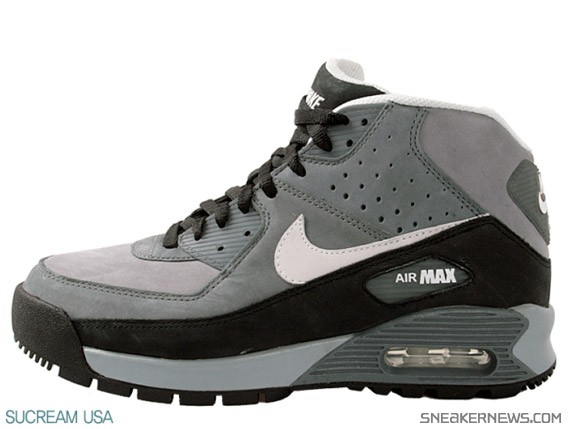 Nike Air Max 90 Boot - Stealth - White - Flint Grey - SneakerNews.com